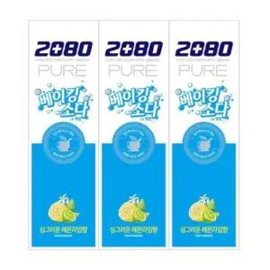2080 베이킹소다 레몬라임 치약 3P 애경 2080 애경치약 페리오치약 페리오