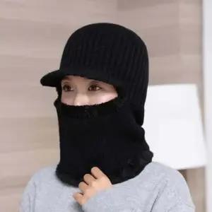 넥워머 털모자(블랙) 남녀용 남자털모자 방한모