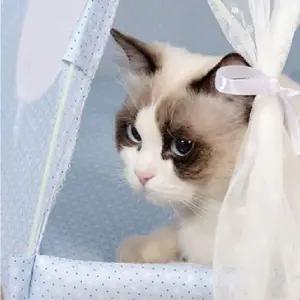 고양이 강아지 애완동물 텐트 애견 하우스 아늑한 보금자리 (WFK6N6P)