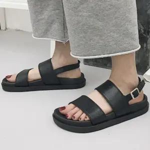 여성 스트랩 샌들 샌달 기본 디자인 데일리 발편한 여름 (WFJSP3I)