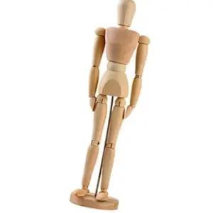 고품질 관절형 나무 조각 인형 소 스케치 소품 조형물 예술용품 (WFK6B2H)