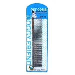 애견 미용 빗 도기프렌드 일자 콤비 애완견 브러쉬 털 관리 (WFK6NRR)