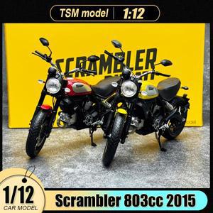 TSM 1:18 스케일 스크램블러 클래식 803cc 2015 합금 오토바이 다이캐스트 모델 자동차 정적 디스플레이 휴