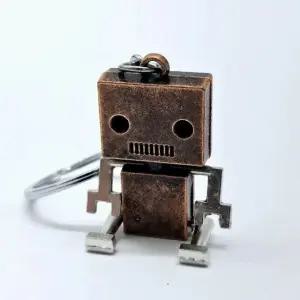 가방 브론즈 로봇 귀여운 커플 인형 키홀더 키 (WFJSQ53)