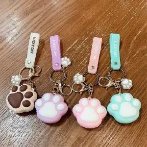 자동차 고양이발바닥 가방꾸미기 키링 젤리 베스 (WFJSQ2P)