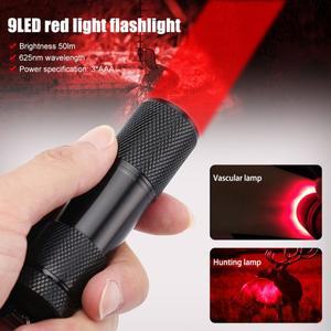 E5 휴대용 625nm 적색광 손전등 적외선 혈관 탐지기 정맥 기기 LED 램프 미니 AAA 토치