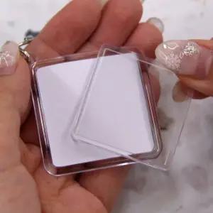 베스트 증명사진 포카 마름모 인기 투명 키링 (WFJSQ84)