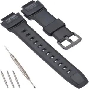 카시오 프로트렉 PRG270 남성 시계줄 방수 스포츠 고무 시계 악세사리용 레진 스트랩 교체