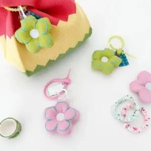 차 베스트 인기 실리콘링 가방 키링 꽃 핸드폰 (WFJSQ27)