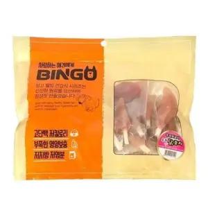 고품질 애완견 간식 닭꼬치 400g 1팩 빙고 우피 애완동물 고급 치킨 (WFK6NK6)