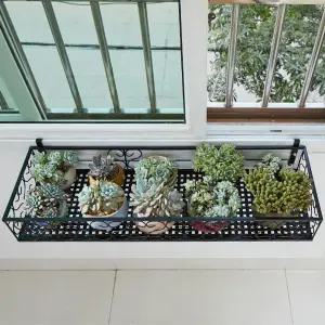 무타공 창문 화분걸이대 창틀선반 창문선반 베란다화분걸이