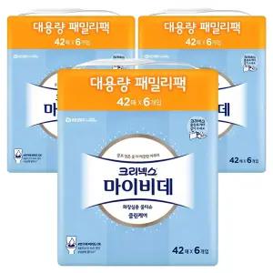 마이비데 클린케어 대용량 휴대용 화장실용 비데티슈 패밀리팩 휴대형 55g 42매 18개