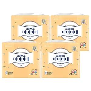 마이비데 화장실용 대용량 휴대용 물티슈 캡형 키즈 42매 16개
