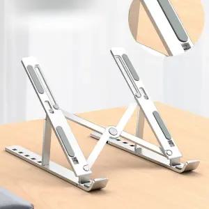 휴대용 노트북 거치대 접이식 알루미늄 휴대용 노트북 거치대 높이 각도 태블릿 책상용
