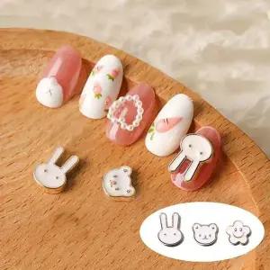 젤네일 곰돌이 스마일스톤 곰돌이네일스톤 귀욤파 (WFK9CQF)