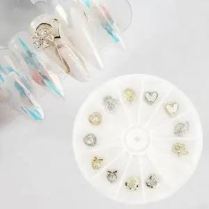 고품질 지르콘플라워파츠 지르콘네일 리본 하트 지르콘파 고급파츠 (WFK9D4Y)