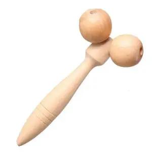 고품질 우드 바디 마사지기 롤러형 핸들 타입 근육 스트레칭 (WFK9EQ8)