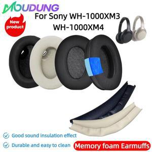 MOUDUNG 교체 용 이어 패드 헤드 밴드 Sony WH-1000XM3 가죽 슬리브 귀마개