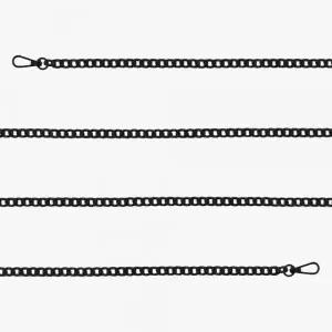 핸드백 체인 120cm 스트랩 블랙 확장 장식 가방 리폼 (WFK92I9)