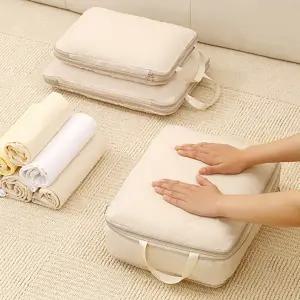 여행용 의류 파우치 다용도 휴대용 캐리어 여행용 압축 파우치 수납 캠핑용 수납용 정리함 트렁크 커버