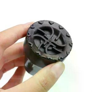 목발용 고경도 고무 보호대 2/4개 팩 전체 지형용 지팡이용 DIY 부품