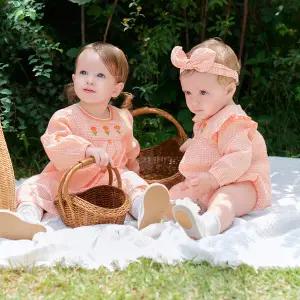 에뜨와 (26S/S 출산백일선물) 오로라 체크바디수트SET 07T127987