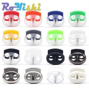 10 피스 투명 플라스틱 코드 잠금 비드 스토퍼 토글 클립 신발 끈 운동복 배낭 매는 밧줄 클램프 DIY 공예