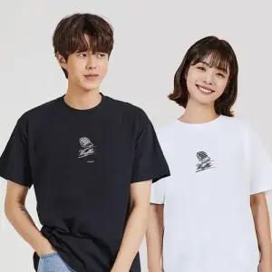 키밍 맨투맨 후드티 와플 남자반팔티 반팔티 우정룩 WAE07A8