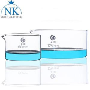 붕규산 유리 결정화 접시 원형 실험실 고온 저항   1 개