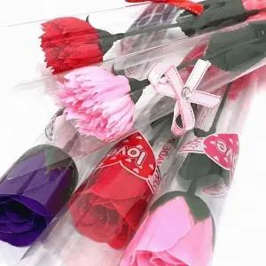 비누꽃다발 선물 어버이날 카네이션 장미꽃 비누 장식용 DIY 꽃장식 (WFK9OUU)