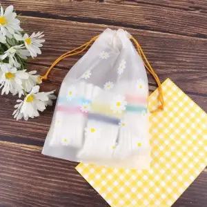 지퍼백 플라워 반투명 파우치 복조리형 18x25 (WFK9H7H)