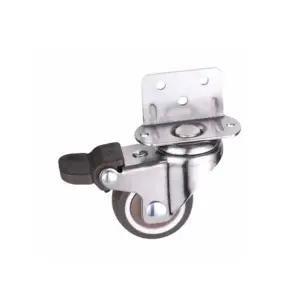 브라운가구캐스터 가구바퀴 무소음 브라운 브레이크형 서랍바퀴 L형 (WFK9YXR)