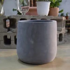 FRP 초대형화분 단지형 HP1087 55x53cm 네추럴시멘트 (WFKAD8X)