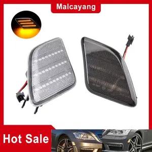 호환   W221 S 클래스 S350 S400 S500 S550 S600 S63 S65 W218 CLS63 AMG용 프론트 범퍼 LED 사이드 마커