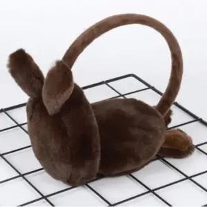 겨울 한파 보온 방한 커플 토끼 접이식 귀마개 (WFKADP1)