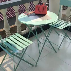 접이식 철제테이블의자세트 야외 발코니 테라스 펜션