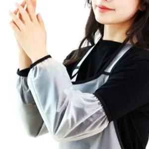 [하프클럽/]방수팔토시 미술 작업 주방 반투명 팔토시 흰색 1쌍