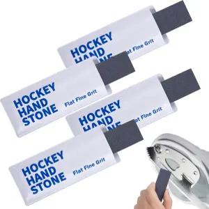 슈파쿨 2Pcs/4Pcs 스케이트 샤프닝 스톤 PU 커버가 있는 하키 핸드 샤프닝을 위한 플랫 파인 그릿 호닝
