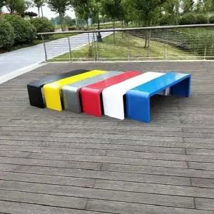 야외 공원 벤치 정류장 철제벤치 3인용 원목 의자 주물 펜션