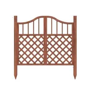 원목 대문펜스 마당 게이트 주택 펜스 울타리 대문 탄화