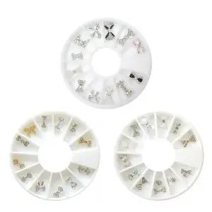 고품질 화려한 리본스톤 네일파츠 네일아트 3종 럭셔리 큐빅파츠 (WFKAN5U)