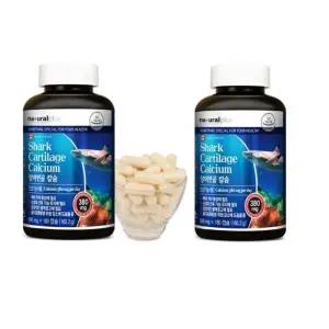 내츄럴플러스 상어연골 칼슘 890mg x 180캡슐 1+1 총360캡슐 1일2회 1회1캡슐