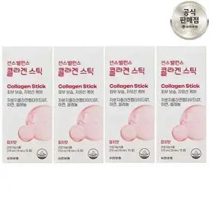 [유한양행]센스밸런스 콜라겐 스틱 60포 피부 보습 저분자 어린 피쉬 액상 콜라겐