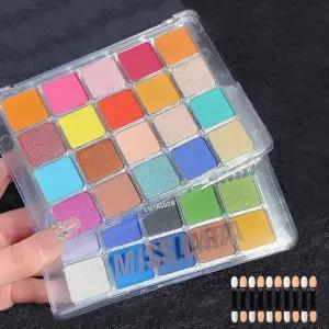 고품질 네일 압착식 아트 20색 3종 압착글리터 미러 컬러파우더 (WFKAN8G)