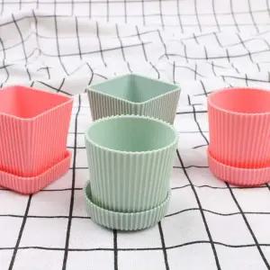 P1 분갈이 플라스틱 빈화분 미니 플분 민트 원형