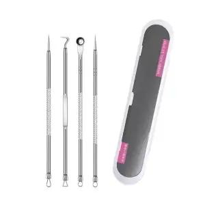 피지 압출 도구 세트 블랙 화이트 헤드 바늘 루프 (WFKAFJD)