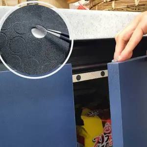 [콩심팥심]원형 소음방지 패드 스티커 블랙 EVA 1cm 의자