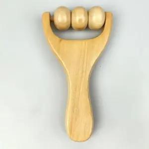 휴대용 나무 마사지기 원형 수동 마사지 롤러 (WFKB2VW)