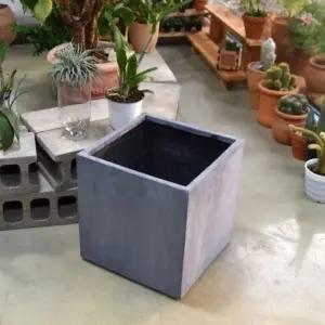 모던 FRP 초대형화분 정사각 HP1055 D50 50x50cm 네추럴시멘트 (WFKADTL)