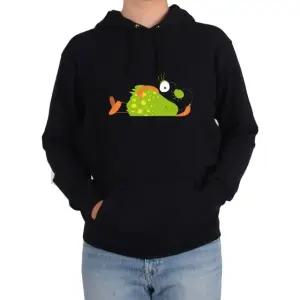 기모후드티 녹색 괴물 귀여운 괴물 누워있는 괴물그림 다양한 색상 사이즈 (WFKB366)